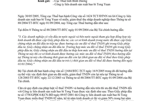 Công văn 2275/TCT-PC ưu đãi thuế thu nhập doanh nghiệp