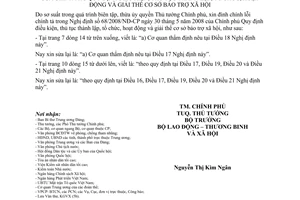 Công văn 90/ĐC-CP đính chính lỗi chính tả NĐ 68/2008/NĐ-CP Quy định điều kiện, thủ tục thành lập, tổ chức, hoạt động và giải thể cơ sở bảo trợ XH