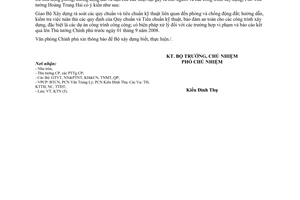 Công văn  3989/VPCP-KTN rà soát thực hiện các quy chuẩn, tiêu chuẩn kỹ thuật phòng, chống động đất