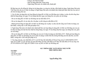 Công văn 5659/NHNN-CSTT báo cáo  chỉ tiêu tín dụng