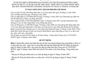 Quyết định 44/2008/QĐ-UBND Duyệt ban hành đơn giá chi phí vận chuyển khách công cộng bằng xe buýt và xe đưa rước học sinh - sinh viên và công nhân