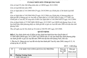 Quyết định 1868/QĐ-UBND năm 2008 đính chính Quyết định 57/2007/QĐ-UBND
