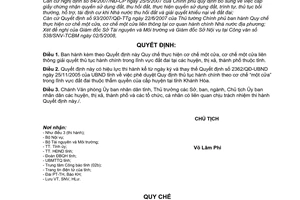 Quyết định 1320/QĐ-UBND Quy chế thực hiệncơ chế một cửa liên thông