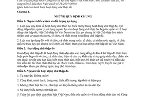 Luật hoạt động chữ thập đỏ 2008 11/2008/QH12