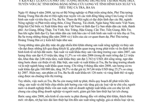 Thông báo 132/TB-VPCP kết luận Phó Thủ tướng Hoàng Trung Hải hội nghị trực tuyến tỉnh Đồng bằng sông Cửu Long sản xuất  tiêu thụ cá tra ba sa