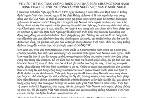 Chỉ thị 19/2008/CT-TTg tăng cường triển khai thực hiện chương trình hành động Chính phủ công tác người Việt Nam nước