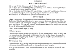 Quyết định 78/2008/QĐ-TTg chính sách thực hiện Chương trình bố trí dân cư theo Quyết định 193/2006/QĐ-TTg