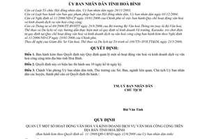 Quyết định 11/2008/QĐ-UBND quản lý hoạt động văn hoá và kinh doanh