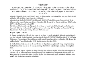 Thông tư 50/2008/TT-BTC lập quản lý sử dụng quyết toán kinh phí ngân sách nhà nước chương trình quản lý tổng hợp ven biển  Bắc trung bộ 2010 2020