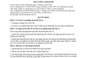 Quyết định 749/QĐ-TTg đơn vị sự nghiệp thuộc Bộ Nội vụ