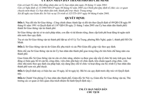 Quyết định 53/2008/QĐ-UBND đổi tên Sở Giao thông - Công chính thành Sở Giao thông vận tải thành phố