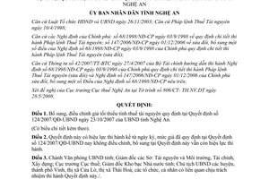 Quyết định 2285/QĐ-UBND năm 2008 sổ sung giá tối thiểu tính thuế tài nguyên