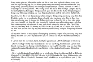 Chỉ thị 06/2008/CT-UBND Phát triển giao thông nông thôn