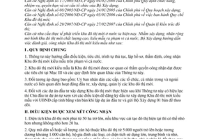 Thông tư 15/2008/TT-BXD đánh giá, công nhận khu đô thị mới kiểu mẫu