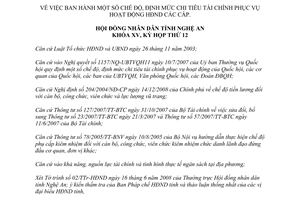 Nghị quyết 218/2008/NQ-HĐND chế độ chi tiêu tài chính Hội đồng nhân dân Nghệ An