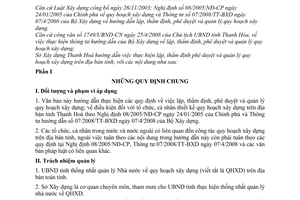 Hướng dẫn 1425/SXD-QH lập, thẩm định, phê duyệt quản lý quy hoạch xây dựng