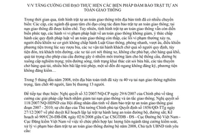 Chỉ thị số 11/CT-UBND 2008 tăng cường chỉ đạo biện pháp bảo đảm trật tự an toàn giao thông Phú Thọ