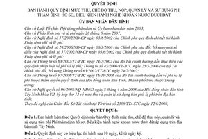 Quyết định 47/2008/QĐ-UBND quy định mức thu, chế độ thu, nộp, quản lý và sử dụng phí thẩm định hồ sơ, điều kiện hành nghề khoan nước dưới đất