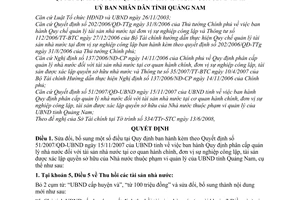 Quyết định 19/2008/QĐ-UBND sửa đổi Quy định phân cấp quản lý nhà nước