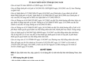 Quyết định 20/2008/QĐ-UBND quản lý và sử dụng phí vệ sinh Quảng Nam
