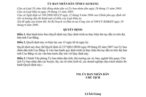 Quyết định 1105/2008/QĐ-UBND trình tự thực hiện thủ tục đầu tư