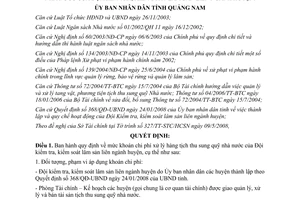 Quyết định 2111/QĐ-UBND 2008 quản lý khoán chi phí xử lý hàng tịch thu Quảng Nam