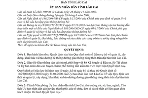 Quyết định 25/2008/QĐ-UBND quản lý, xây dựng, khai thác bảo dưỡng hệ thống đường giao thông nông thôn