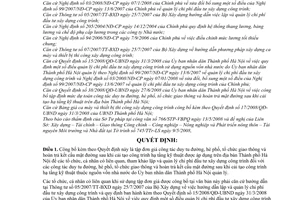 Quyết định 39/2008/QĐ-UBND công bố đơn giá công tác duy tu đường, hè phố, tổ chức giao thông và hoàn trả kết cấu mặt đường sau cải tạo, Hà nội