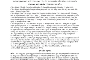 Quyết định 33/2008/QĐ-UBND bổ sung bảng giá tối thiểu các loại xe hai bánh gắn