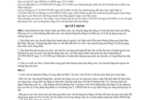 Quyết định 23/2008/QĐ-UBND cước vận tải hàng hóa bằng ô tô