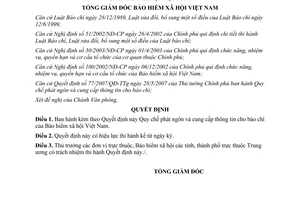 Quyết định 3731/QĐ-BHXH Quy chế phát ngôn và cung cấp thông tin cho báo chí