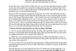 Công văn  6295/QLD-GT triển khai TB 147/TB- VPCP và báo cáo tình hình cung ứng thuốc