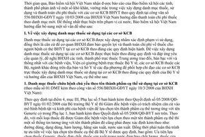 Công văn 2017/BHXH-GĐYT thực hiện danh mục thuốc mới