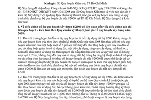 Công văn 1335/BXD-KTQH hướng dẫn  áp dụng Quy chuẩn kỹ thuật Quốc gia  Quy hoạch xây dựng