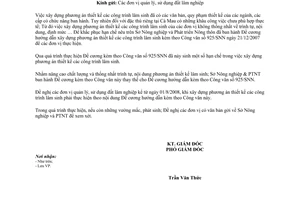 Công văn 488/SNN hướng dẫn xây dựng phương án thiết kế lâm sinh