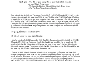 Công văn  7996/BTC-ĐT quản lý thanh toán vốn đầu tư kế hoạch năm 2008