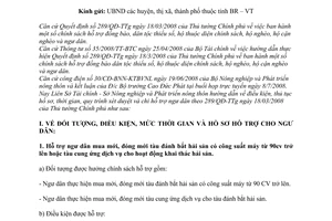 Công văn 685/CV/SNN-STC  hướng dẫn điều kiện, hồ sơ, quy trình xét duyệt