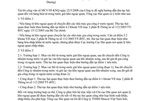 Công văn 3255/TCHQ-GSQL thủ tục hải quan đối với hàng hóa gửi kho ngoại quan