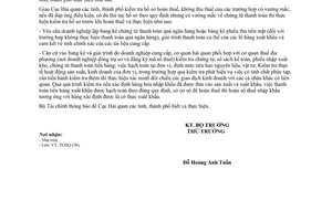 Công văn 8163/BTC-TCHQ xử lý vướng mắc chứng từ thanh toán