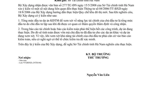 Công văn 1387/BXD-HĐXD Hướng dẫn thực hiện TT 04/TT-BXD Quy chế khu đô thị mới