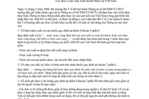 Công văn  7043/QLD-TT hướng dẫn thực hiện TT 04/2008/TT-BYT