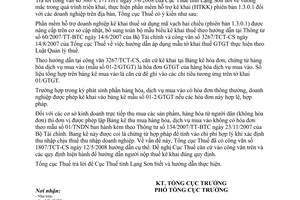 Công văn 2803/TCT-KK vướng mắc  sử dụng phần mềm hỗ trợ kê khai thuế 1.3.0.1