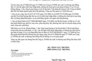 Công văn 3453/TCHQ-KTTT thuế nhập khẩu và thuế GTGT