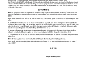 Nghị quyết 02/2008/NQ-HĐND rà soát và điều chỉnh lại kế hoạch đầu tư xây dựng cơ bản sử dụng vốn ngân sách năm 2008
