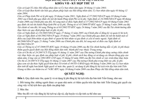 Nghị quyết 166/2008/NQ-HĐND mức thu, quản lý và sử dụng lệ phí đăng ký