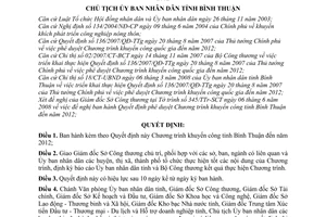 Quyết định 1762/QĐ-UBND Chương trình khuyến công