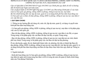 Thông tư 60/2008/TT-BTC lập dự toán quản lý sử dụng kinh phí bảo đảm hoạt động Ủy ban Quốc gia Ban chỉ đạo phòng chống AIDS tệ nạn ma túy mại dâm