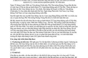 Thông báo 159/TB-VPCP ý kiến Phó Thủ tướng Hoàng Trung Hải dự án nhà ga hành khách T2, cảng hàng không quốc tế Nội Bài