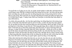 Công điện 1063/CĐ-TTg tình hình kinh tế - xã hội tháng 6 năm 2008 những tín hiệu tích cực