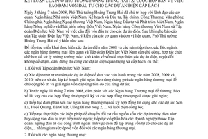 Thông báo 161/TB-VPCP kết luận Phó Thủ tướng Hoàng Trung Hải họp bàn bảo đảm vốn đầu tư dự án điện cấp bách